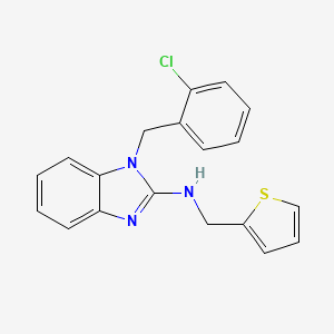 molecular formula C19H16ClN3S B5186542 1-(2-chlorobenzyl)-N-(2-thienylmethyl)-1H-benzimidazol-2-amine 