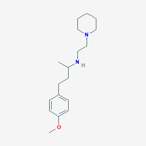 4-(4-methoxyphenyl)-N-[2-(1-piperidinyl)ethyl]-2-butanamine
