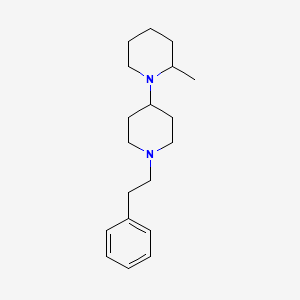 molecular formula C19H30N2 B5186649 2-methyl-1'-(2-phenylethyl)-1,4'-bipiperidine 
