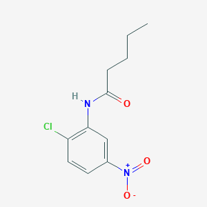 molecular formula C11H13ClN2O3 B5186653 N-(2-chloro-5-nitrophenyl)pentanamide 