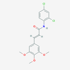 molecular formula C18H17Cl2NO4 B5186664 N-(2,4-dichlorophenyl)-3-(3,4,5-trimethoxyphenyl)acrylamide 