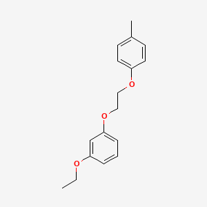 molecular formula C17H20O3 B5186673 1-ethoxy-3-[2-(4-methylphenoxy)ethoxy]benzene 