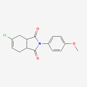 molecular formula C15H14ClNO3 B5186683 5-chloro-2-(4-methoxyphenyl)-3a,4,7,7a-tetrahydro-1H-isoindole-1,3(2H)-dione 