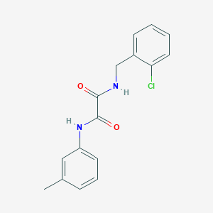 molecular formula C16H15ClN2O2 B5186701 N-(2-chlorobenzyl)-N'-(3-methylphenyl)ethanediamide 