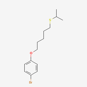 molecular formula C14H21BrOS B5186710 1-bromo-4-{[5-(isopropylthio)pentyl]oxy}benzene 