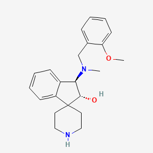 rel-(2R,3R)-3-[(2-methoxybenzyl)(methyl)amino]-2,3-dihydrospiro[indene-1,4'-piperidin]-2-ol bis(trifluoroacetate) (salt)