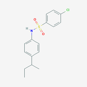 molecular formula C16H18ClNO2S B5186852 N-(4-sec-butylphenyl)-4-chlorobenzenesulfonamide 