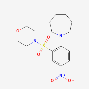 1-[2-(4-morpholinylsulfonyl)-4-nitrophenyl]azepane