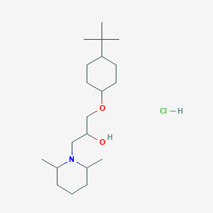 1-[(4-tert-butylcyclohexyl)oxy]-3-(2,6-dimethyl-1-piperidinyl)-2-propanol hydrochloride