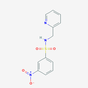 molecular formula C12H11N3O4S B5186948 3-nitro-N-(2-pyridinylmethyl)benzenesulfonamide 