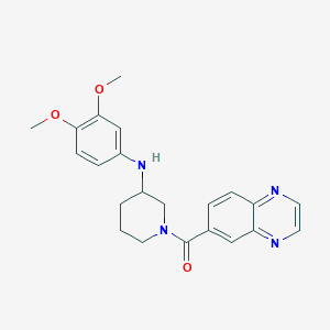 N-(3,4-dimethoxyphenyl)-1-(6-quinoxalinylcarbonyl)-3-piperidinamine