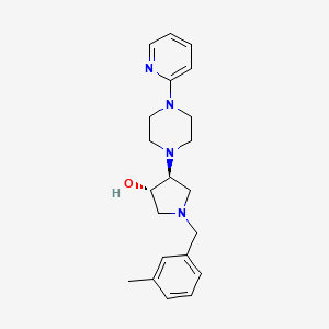 molecular formula C21H28N4O B5187013 (3S*,4S*)-1-(3-methylbenzyl)-4-[4-(2-pyridinyl)-1-piperazinyl]-3-pyrrolidinol 