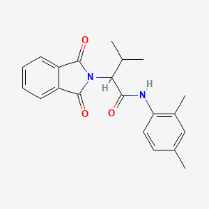 molecular formula C21H22N2O3 B5187054 N-(2,4-dimethylphenyl)-2-(1,3-dioxo-1,3-dihydro-2H-isoindol-2-yl)-3-methylbutanamide 