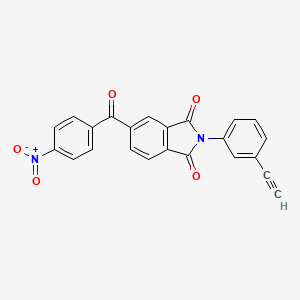 molecular formula C23H12N2O5 B5187078 2-(3-ethynylphenyl)-5-(4-nitrobenzoyl)-1H-isoindole-1,3(2H)-dione 