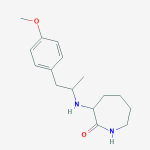 molecular formula C16H24N2O2 B5187081 3-{[2-(4-methoxyphenyl)-1-methylethyl]amino}-2-azepanone 