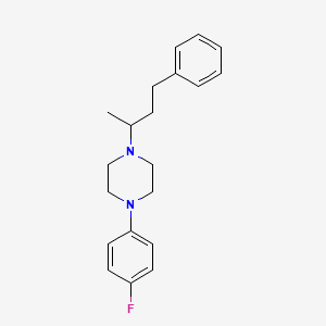 molecular formula C20H25FN2 B5187103 1-(4-fluorophenyl)-4-(1-methyl-3-phenylpropyl)piperazine 