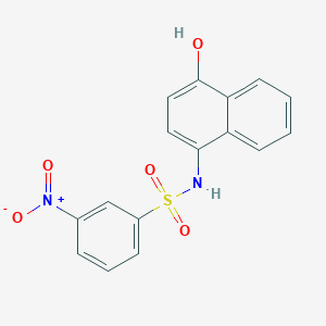 molecular formula C16H12N2O5S B5187150 N-(4-hydroxy-1-naphthyl)-3-nitrobenzenesulfonamide CAS No. 64920-20-3