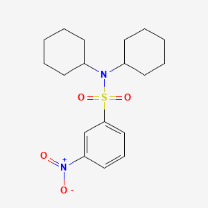 molecular formula C18H26N2O4S B5187222 N,N-dicyclohexyl-3-nitrobenzenesulfonamide 