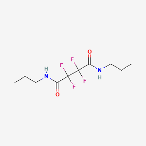 molecular formula C10H16F4N2O2 B5187278 2,2,3,3-tetrafluoro-N,N'-dipropylsuccinamide 