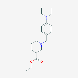 molecular formula C19H30N2O2 B5187294 ethyl 1-[4-(diethylamino)benzyl]-3-piperidinecarboxylate 