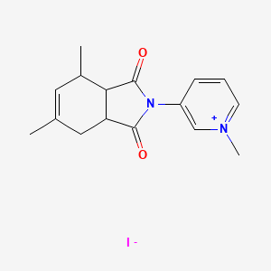 molecular formula C16H19IN2O2 B5187315 3-(4,6-dimethyl-1,3-dioxo-1,3,3a,4,7,7a-hexahydro-2H-isoindol-2-yl)-1-methylpyridinium iodide 