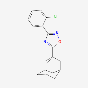 molecular formula C18H19ClN2O B5187416 5-(1-adamantyl)-3-(2-chlorophenyl)-1,2,4-oxadiazole 