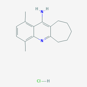 molecular formula C16H21ClN2 B5187419 1,4-dimethyl-7,8,9,10-tetrahydro-6H-cyclohepta[b]quinolin-11-amine hydrochloride 