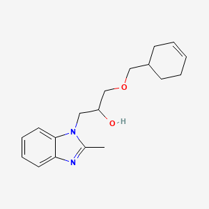 molecular formula C18H24N2O2 B5187496 1-(3-cyclohexen-1-ylmethoxy)-3-(2-methyl-1H-benzimidazol-1-yl)-2-propanol 