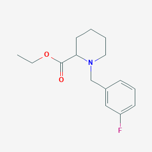 molecular formula C15H20FNO2 B5187507 ethyl 1-(3-fluorobenzyl)-2-piperidinecarboxylate 