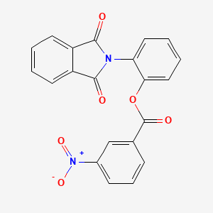molecular formula C21H12N2O6 B5187511 2-(1,3-dioxo-1,3-dihydro-2H-isoindol-2-yl)phenyl 3-nitrobenzoate 