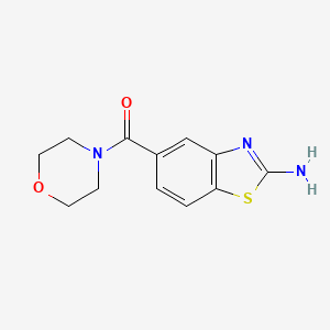 molecular formula C12H13N3O2S B5187554 5-(4-morpholinylcarbonyl)-1,3-benzothiazol-2-amine trifluoroacetate 