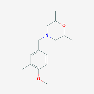 molecular formula C15H23NO2 B5187578 4-(4-methoxy-3-methylbenzyl)-2,6-dimethylmorpholine 