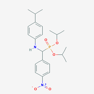 molecular formula C22H31N2O5P B5187615 diisopropyl [[(4-isopropylphenyl)amino](4-nitrophenyl)methyl]phosphonate 