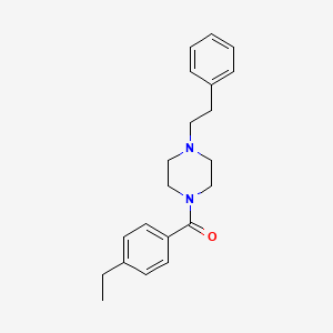 molecular formula C21H26N2O B5187628 1-(4-ethylbenzoyl)-4-(2-phenylethyl)piperazine 