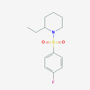 molecular formula C13H18FNO2S B5187701 2-ethyl-1-[(4-fluorophenyl)sulfonyl]piperidine 