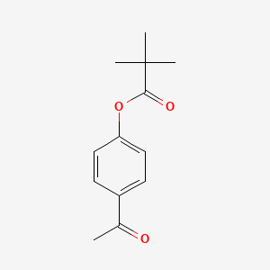 molecular formula C13H16O3 B5187719 4-乙酰苯基新戊酸酯 CAS No. 72734-76-0
