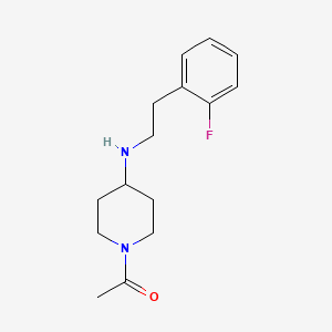 molecular formula C15H21FN2O B5187731 1-acetyl-N-[2-(2-fluorophenyl)ethyl]-4-piperidinamine 