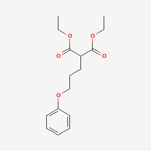 molecular formula C16H22O5 B5187751 diethyl (3-phenoxypropyl)malonate CAS No. 6345-89-7