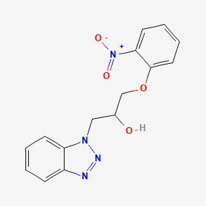 molecular formula C15H14N4O4 B5187811 1-(1H-1,2,3-benzotriazol-1-yl)-3-(2-nitrophenoxy)-2-propanol 