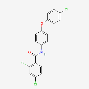 molecular formula C19H12Cl3NO2 B5187821 2,4-dichloro-N-[4-(4-chlorophenoxy)phenyl]benzamide 