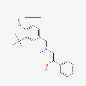 molecular formula C24H35NO2 B5187920 2,6-di-tert-butyl-4-{[(2-hydroxy-2-phenylethyl)(methyl)amino]methyl}phenol 