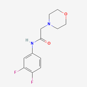molecular formula C12H14F2N2O2 B5187949 N-(3,4-difluorophenyl)-2-(4-morpholinyl)acetamide 