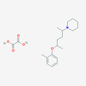 1-[1-methyl-4-(2-methylphenoxy)pentyl]piperidine oxalate