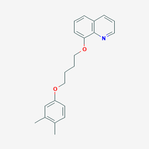 molecular formula C21H23NO2 B5187983 8-[4-(3,4-dimethylphenoxy)butoxy]quinoline 