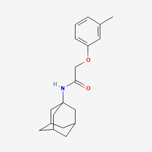 molecular formula C19H25NO2 B5188013 N-1-adamantyl-2-(3-methylphenoxy)acetamide 