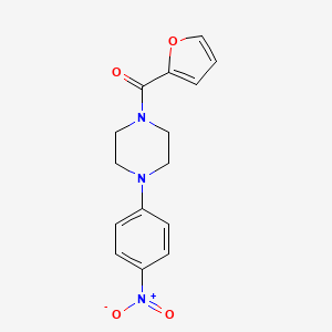 molecular formula C15H15N3O4 B5188034 1-(2-furoyl)-4-(4-nitrophenyl)piperazine 