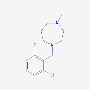 molecular formula C13H18ClFN2 B5188092 1-(2-chloro-6-fluorobenzyl)-4-methyl-1,4-diazepane 