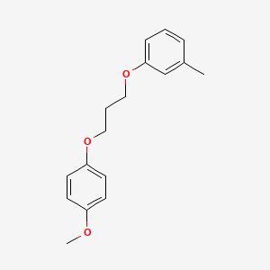 molecular formula C17H20O3 B5188191 1-[3-(4-methoxyphenoxy)propoxy]-3-methylbenzene 