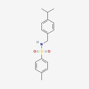 molecular formula C17H21NO2S B5188198 N-(4-isopropylbenzyl)-4-methylbenzenesulfonamide 