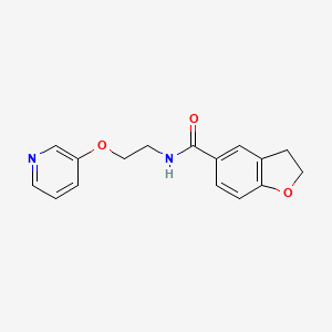 molecular formula C16H16N2O3 B5188282 N-[2-(3-pyridinyloxy)ethyl]-2,3-dihydro-1-benzofuran-5-carboxamide trifluoroacetate 